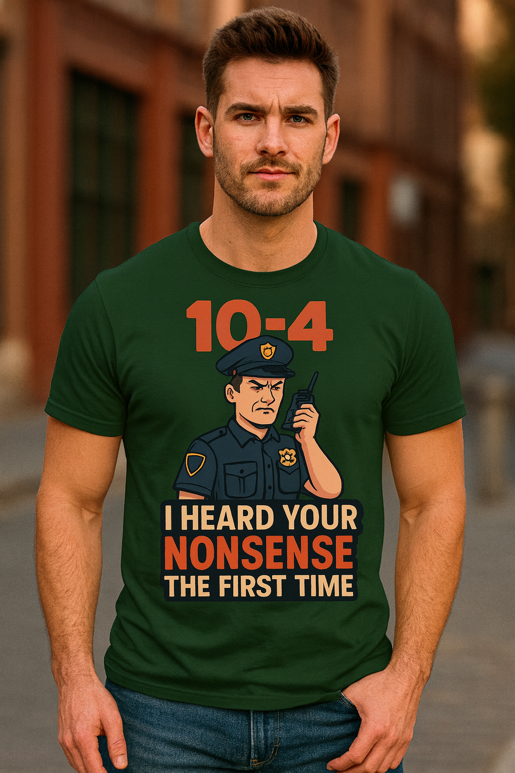 10-4 Nonsense Police Graphic Tee